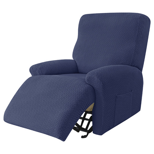 Sofa Recliner คลุมปลอกหมอนอิงโซฟาเก้าอี้พักผ่อนสีทึบ1/2/3/4ที่นั่งโซฟาเนื้อใบไม้กันน้ำ