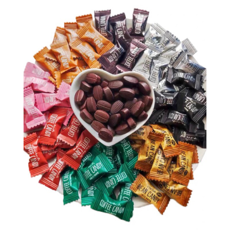 [Mix 8 vị] Kẹo cà phê không đường giảm cân Coffee Candy Pamiriter Gói 100g - 200g- 300g