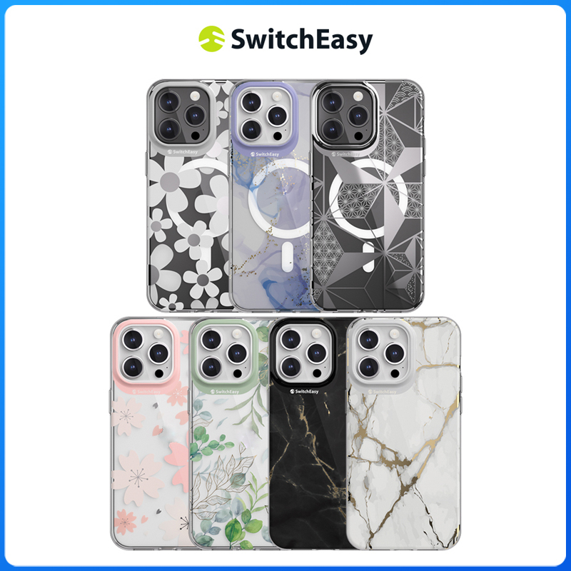 Ốp lưng trang trí Hai Lớp Họa sĩ Switcheasy cho iPhone 15 Pro Max 15 Pro 15 Plus 15 Ốp lưng chống va đập 3D lưng cứng chống sốc bậc quân sự & Chống xước