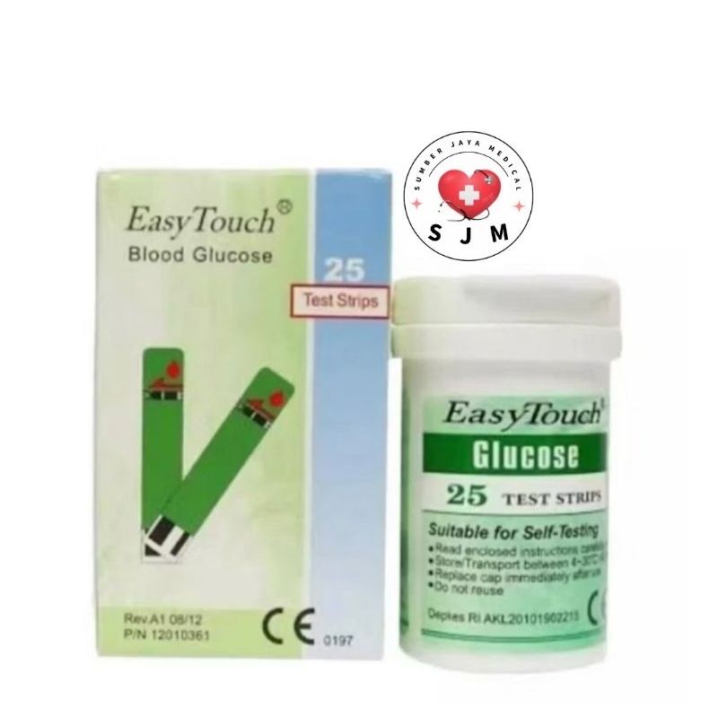 Strip glucose easy touch (1 box contains 25 PCs) Harga 102,950 rupiah*Gratis Ongkir