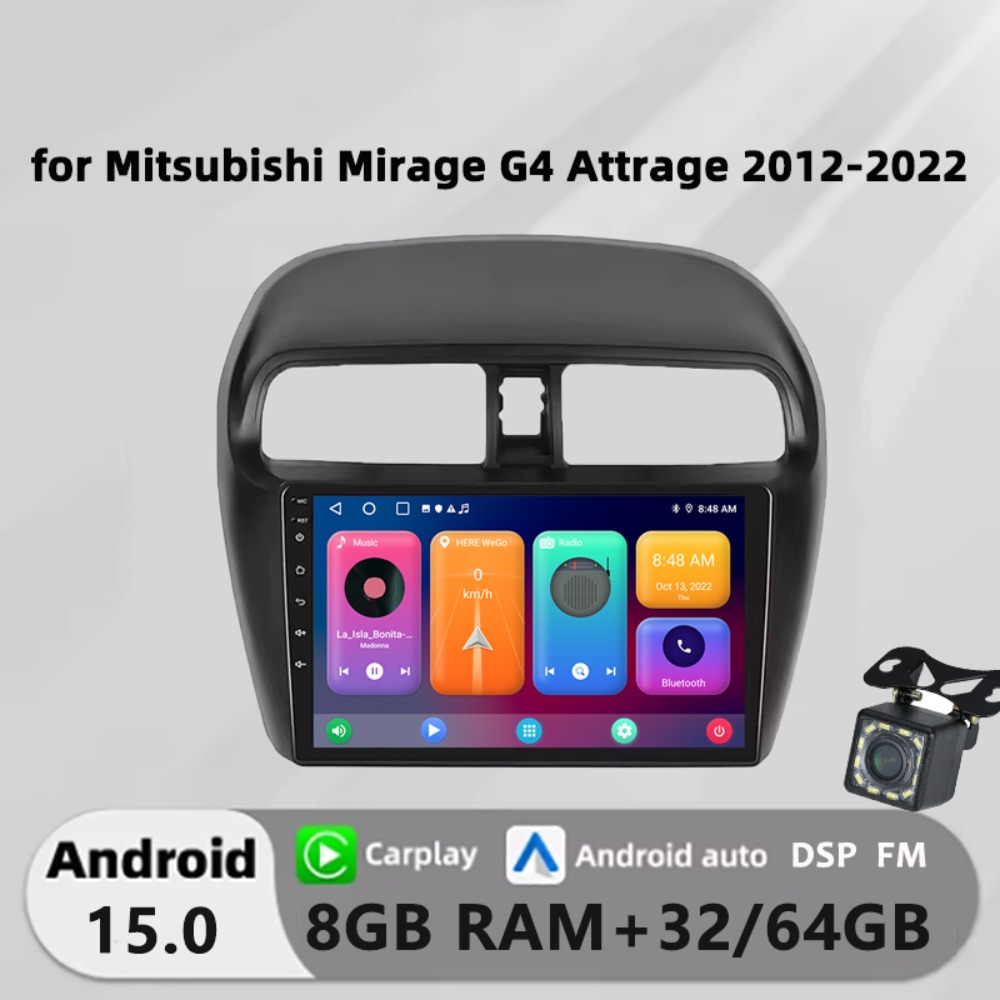 Honxun ESSGOO acodo ASTRAL Kenwood STAPON 8GB+64 android head unit for Mitsubishi Mirage G4 Attrage 2012-2022 player 2din stereo multimedia carplay touch screen monitor with rear camera FM GPS dsp wifi navigation ราคา 3,756 บาท*ส่งฟรี