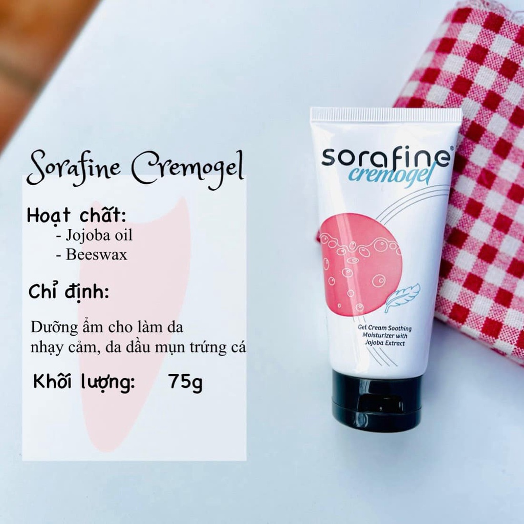 Kem Thu Nhỏ Lỗ Chân Lông Sorafine Cremogel