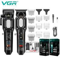 VGR V-600 V-900 High Speed Hair Clipper LCD Display Electric Trimmer Mens Special Hair Clipper Shaver