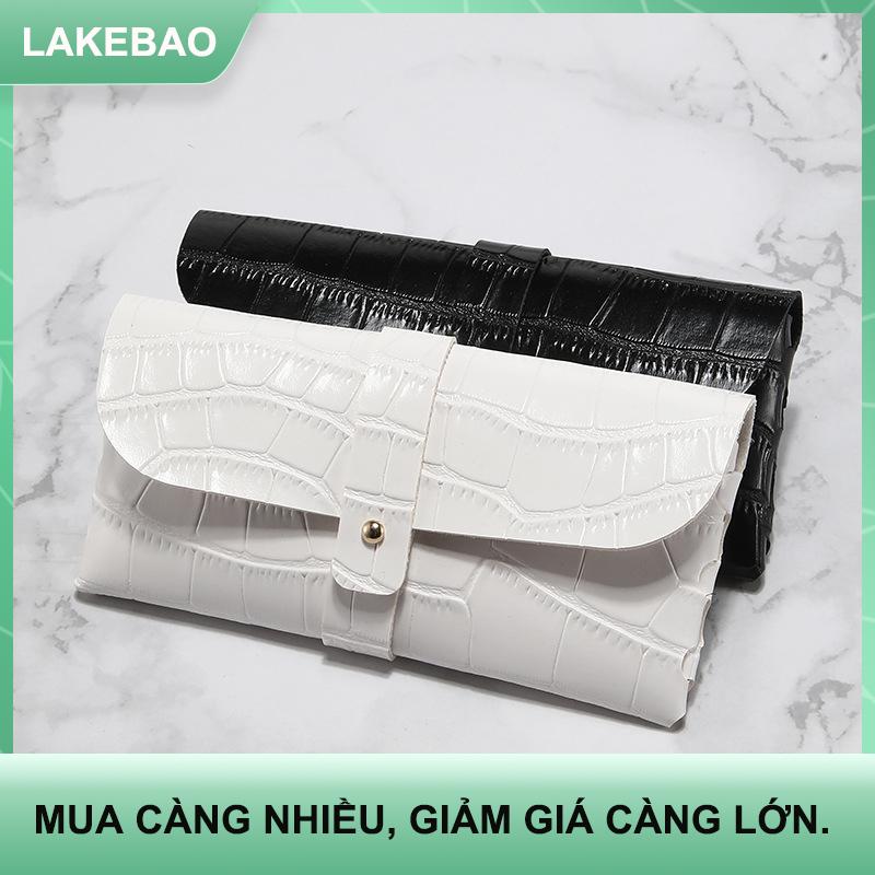 【LAKEBAO】 Da di động khóa Kính mát Túi Kính mắt tổ chức chống ánh sáng màu xanh cận thị kính ống kính bảo vệ kính trường Hợp Chủ