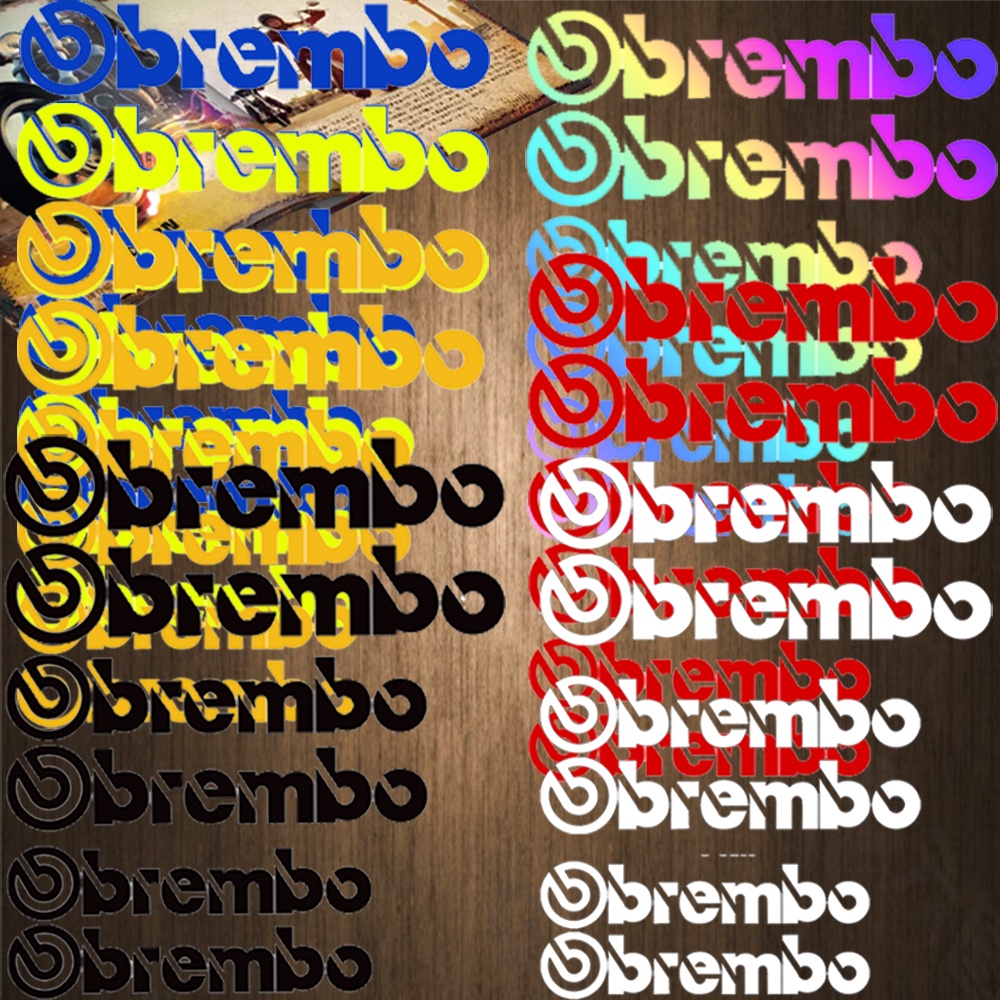Brembo trục bánh xe Sticker Brembo Caliper Sticker Phản Quang Cá Tính Sticker. Dán Phản Quang Cho Nhãn dán xe Racing Sticker miếng dán cửa sổ ô tô hông xe Sticker Mũ Bảo Hiểm