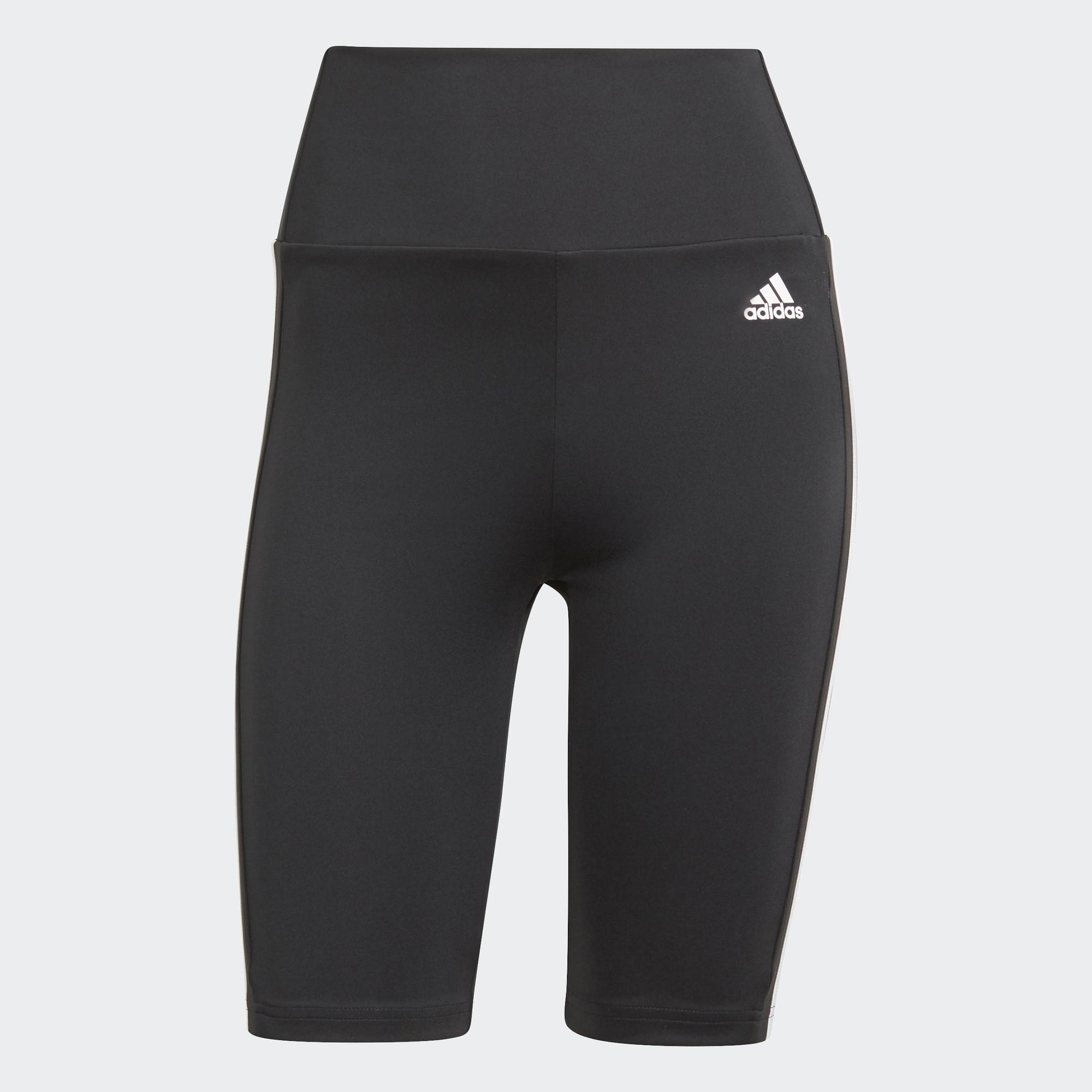 adidas Tập luyện Quần Short Bó Thể Thao Cạp Cao Designed To Move Nữ Đen GL3971