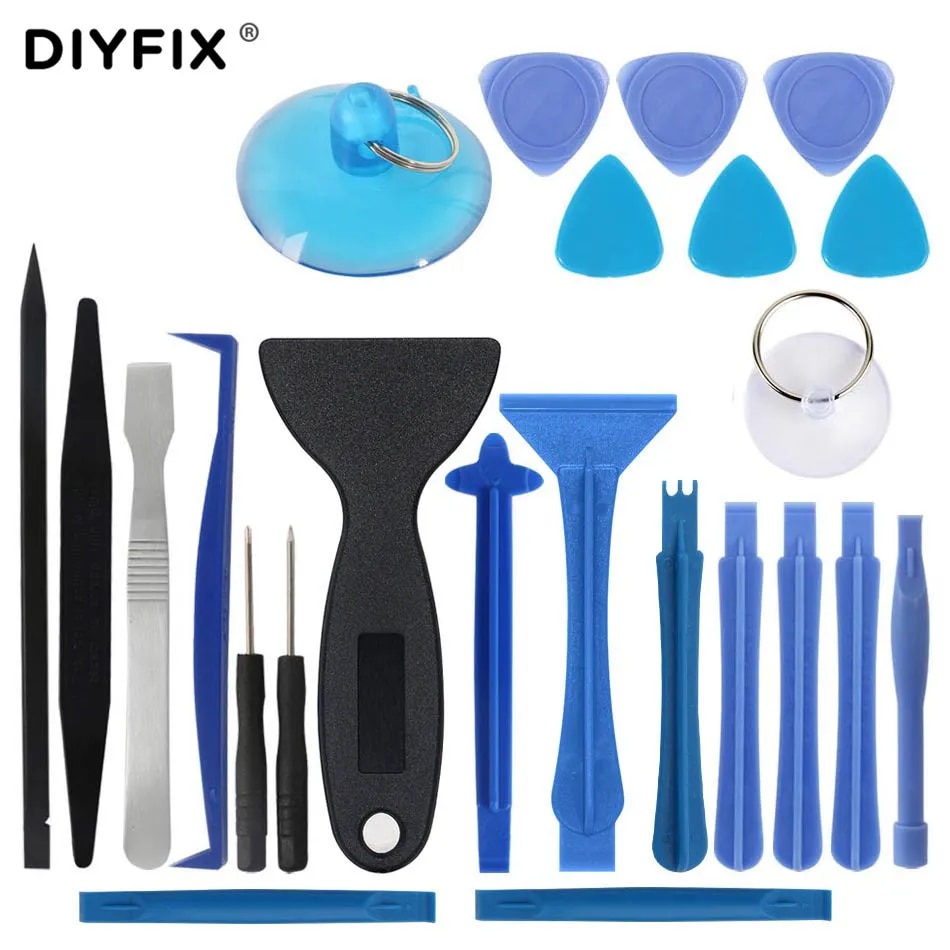 Diyfix 24 Trong 1 Điện Thoại Di Động dụng cụ mở sửa chữa Bộ Tuốc nơ vít Bộ Disemble Công Cụ Cho iPhone và máy tính bảng iPad Vòng dụng cụ cầm tay