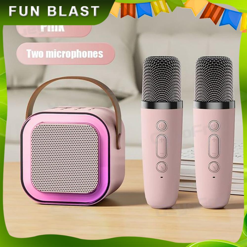 Dual Mic Bluetooth KTV Speaker - All-in-One Family Set