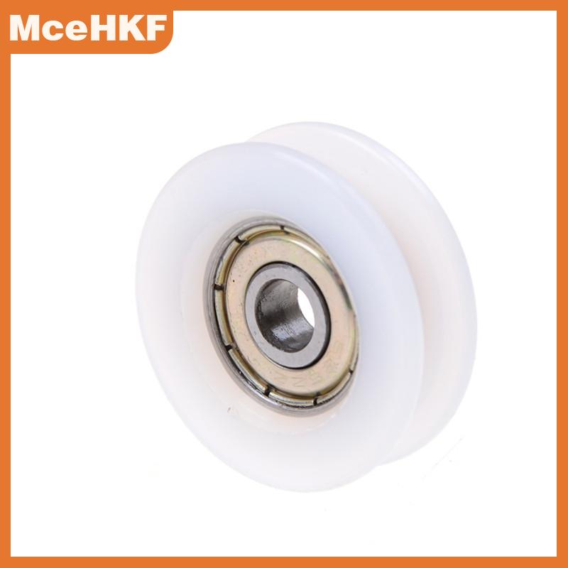 ❤❤❤Hot Sale MceHKF New 6*30*10mm U rãnh kim loại lá chắn Nylon ròng rọc bánh xe lăn bóng vòng bi
