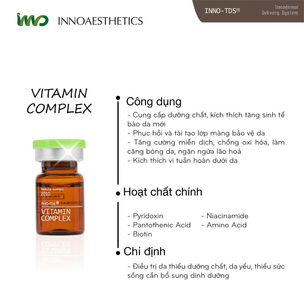 Tinh chất Meso INNO - DNAHyaluronicVitaminRestructurerAKNTIGF...tái sinh phục hồi cấp ẩm và trẻ hoá 