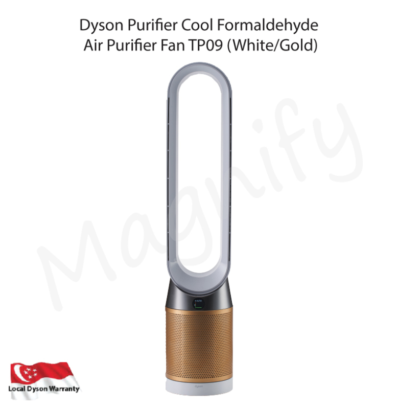 Dyson Purifier Cool Formaldehyde Air Purifier Fan TP09 (White/Gold) Singapore