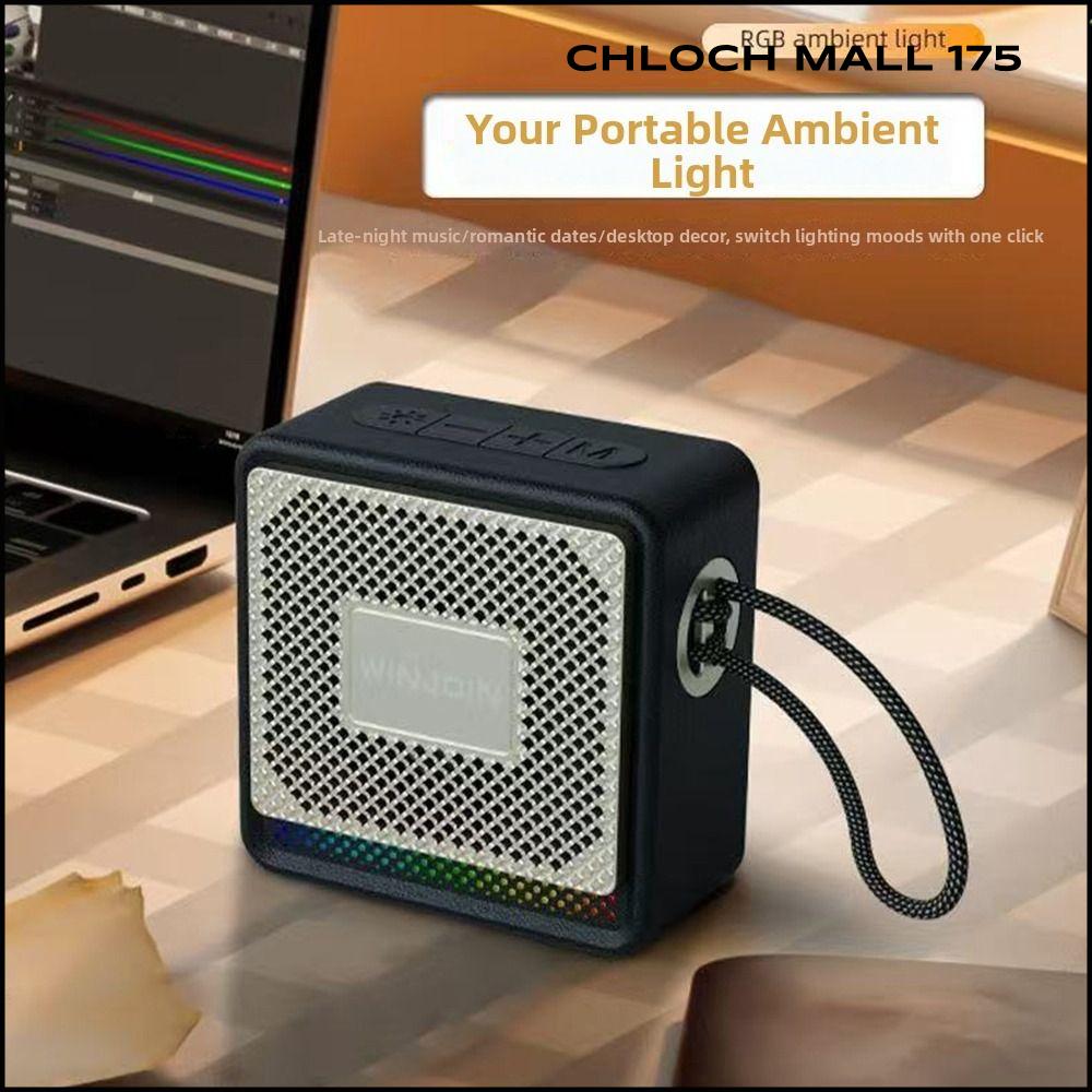 CHLOCH 175 เอฟเฟกต์แสง RGB ลำโพงบลูทูธ วิทยุ FM ในตัว เสียงสเตอริโอเบส ลำโพงไร้สาย ใหม่ พกพาได้ ลำโพงคอมพิวเตอร์ตั้งโต๊ะ ราคา 205 บาท*ส่งฟรี