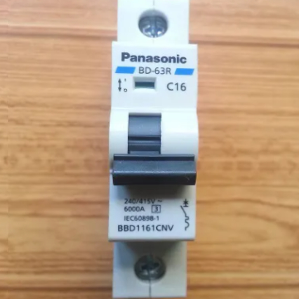 [Panasonic ] CB MCB 1 pha 1 cực CB tép tự động Panasonic 16A 20A 25A 32A 40A 63A