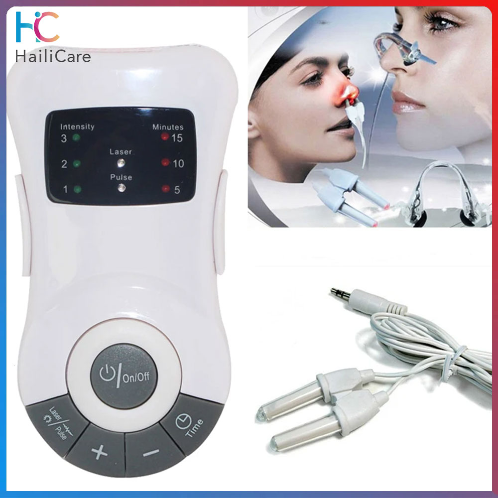 ผลิตภัณฑ์เพื่อสุขภาพและอุปกรณ์ทางการแพทย์ Hailicare เลเซอร์จมูก Rhinitis ไซนัสอักเสบ Allergy Reliever Hay Fever Treatment ไฟฟ้านวดบำบัดหน่วยเครื่อง Health Monitor