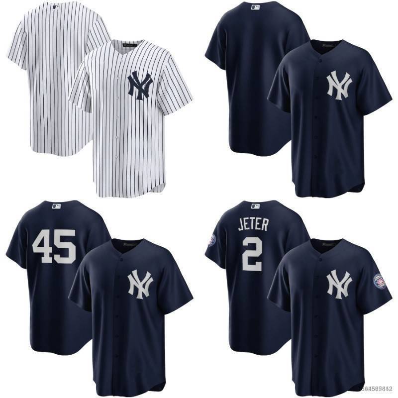 Derek Jeter New York Yankees Jersey white no name – Classic Authentics