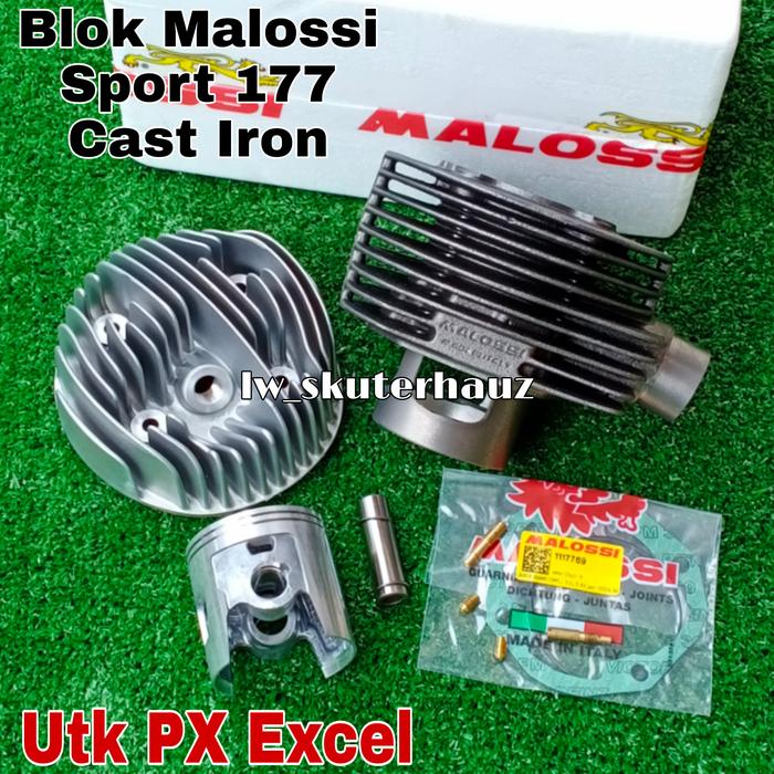 BLOK SET MALOSSI 177 CC CAST IRON UTK PX EXCEL DKK-Apocalypse77 Harga 7,999,000 rupiah*Gratis Ongkir