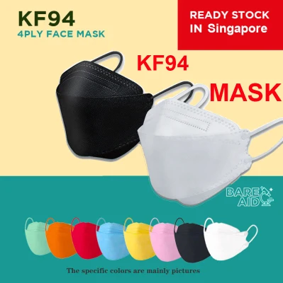 [On Sale]WHIM 50PCS Face mask disposable kf94 Korean mask face mask blackandwhite mask black box face mask washable set Face mask kf94 with design facial beauty single use