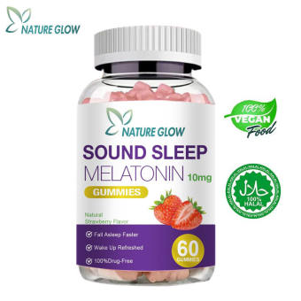 Kẹo Ngủ Melatonin NATURE GLOW Sleep Gummies, Kẹo Dẻo Ngủ Ngon, Hỗ Trợ Giấc Ngủ/60PCS