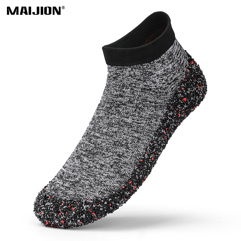 Slip-on Women's Yoga Shoes Knitted Breathable Training Shoes Men's Elastic Gym Exercise Sports Shoes Anti-slip Socks Shoes