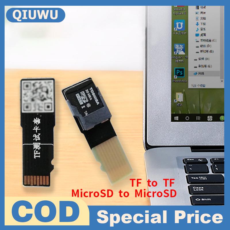 QIUWU Micro SD TF การ์ดหน่วยความจำชาย-หญิงอะแดปเตอร์ขยายเครื่องมือทดสอบการเชื่อมต่อ PCBA สำหรับโทรศัพท์มือถือคอมพิวเตอร์ MP3 MP4 ราคา 18 บาท*ส่งฟรี