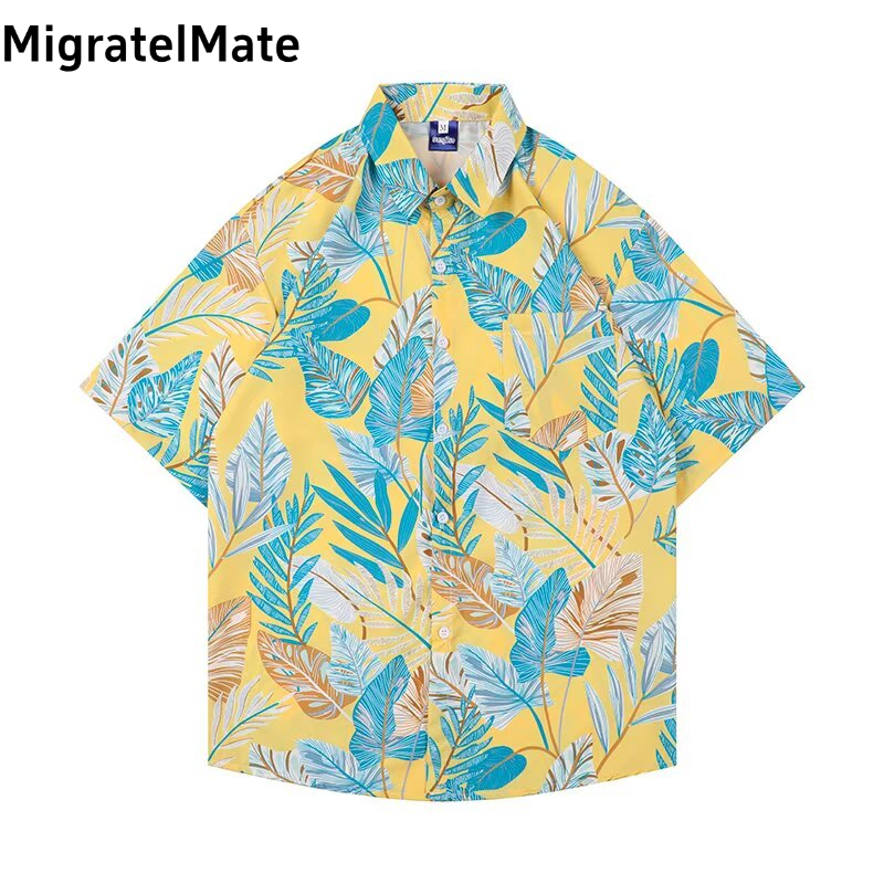 MigratelMate  เสื้อเชิ้ตลายใหม่ล่าสุด เสื้อสงกรานต์ เสื้อลายดอก เสื้อฮาวาย - ยี่ห้อ OEM ราคา 109 บาท*ส่งฟรี