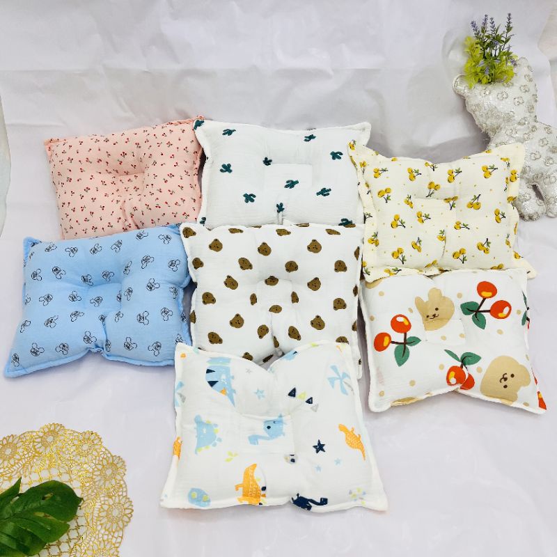 Gối lõm xô muslin cho bé