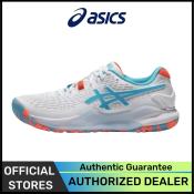 ASICS Gel Resolution 9 Men's Tennis Shoes - White Blue