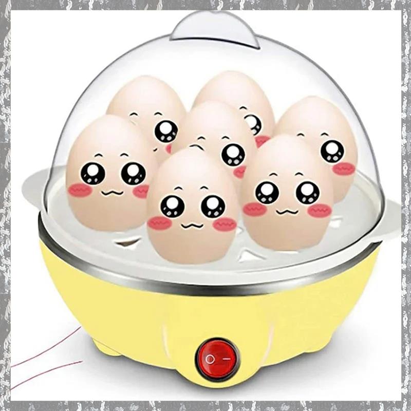 Rapid Egg Cooker: 7 Egg Capacity Electric Egg Cooker for Hard Boiled Eggs, Poached Eggs, Scrambled Eggs EU Plug