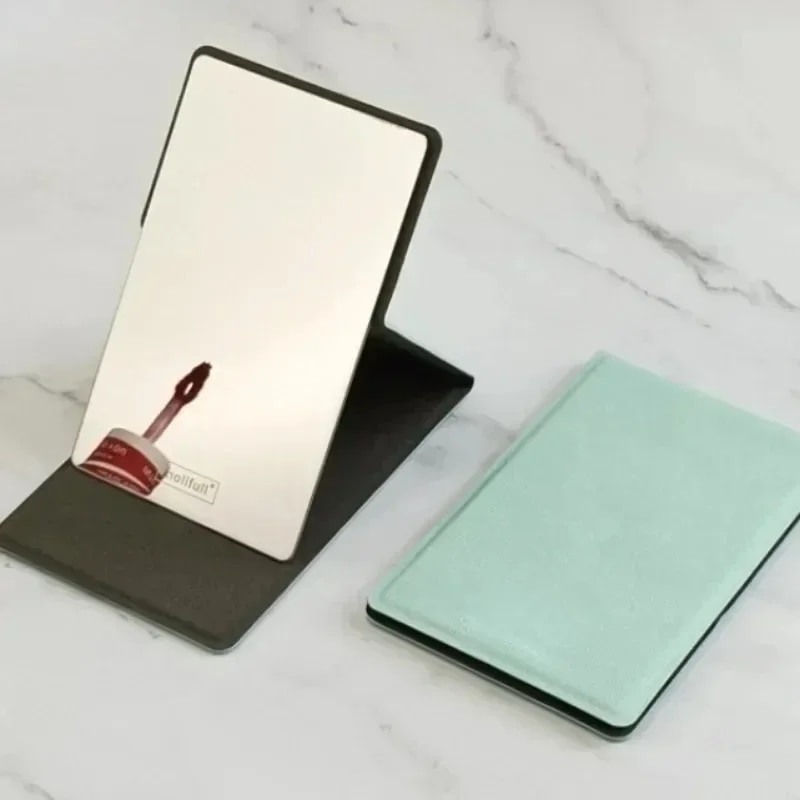 【100%-original】 Pocket Rectangle Makeup Folding Mirrors Ultra-Thin Folding Make Up Mirror Personalised Portable Compact Cosmetic Mirror