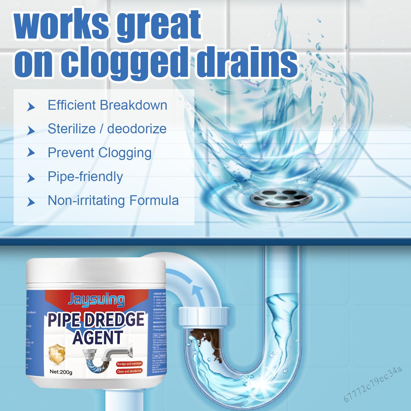 Powerful Pipe Dredging Agent Pool Sewer Dirt Removing Detergent for Toilet Bathroom Floor Drain JS-0