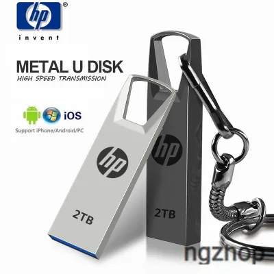 ngzhop 1TB HP Metal USB 2.0 Flash Drive 2TB Flash Disk Pendrive Business Pen Drive
