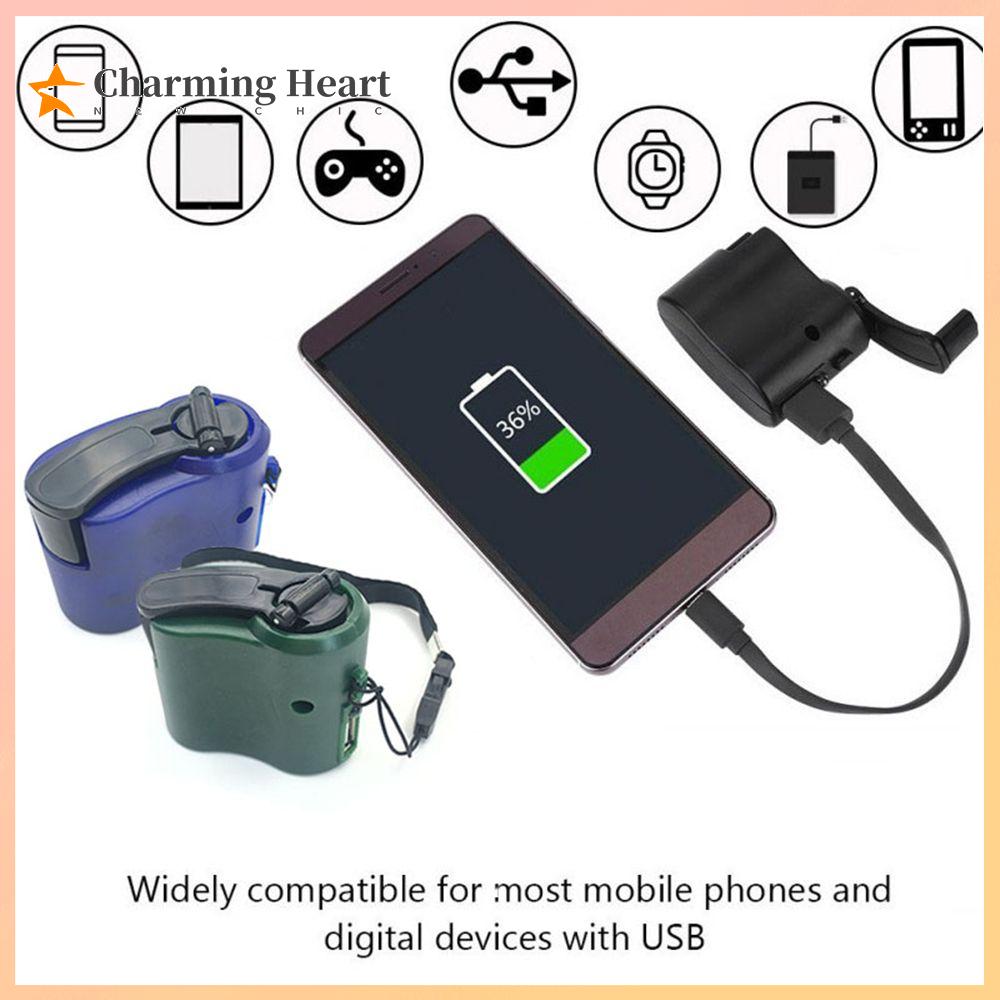 emergency manual mobile charger