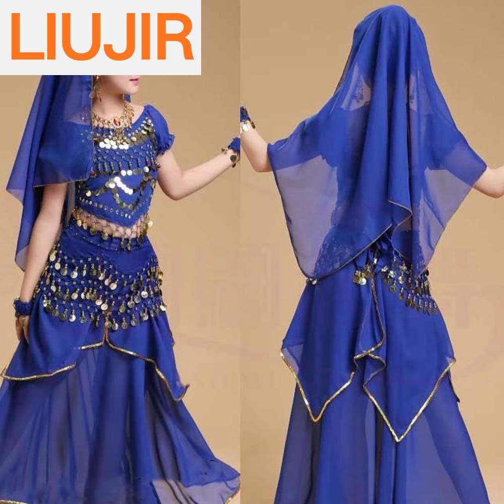 LIUJIR ผ้าโพกศีรษะ ชุดเครื่องแต่งกายเต้นรำ สีสันสดใส ชุดเดรสเจ้าหญิง ชุดระบำหน้าท้อง น่ารักน่ารักๆ พราวประกายแวววาว เสื้อผ้าเด็กหญิงอินเดีย เด็กๆเด็กๆ ราคา 619 บาท*ส่งฟรี