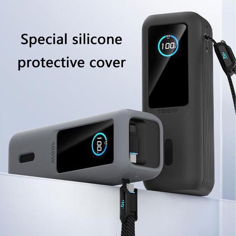 Silicone Case for 165W Power Banks Portable Charger Protective Case Travel Carrying Case Card Storage Bag