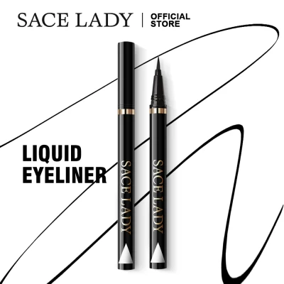 SACE LADY Liquid Eyeliner Waterproof Makeup Black Eye Liner Pencil Long Lasting Make Up Smudge-proof Cosmetic