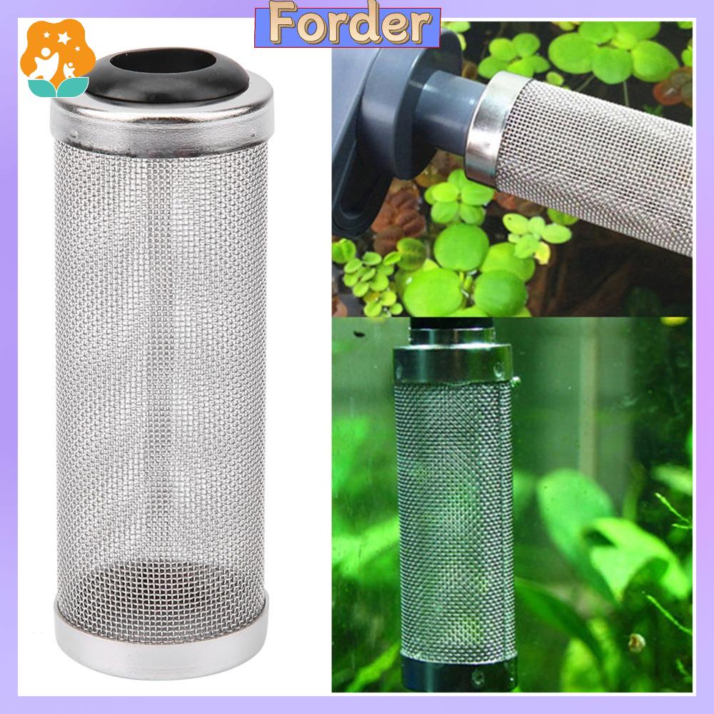 FORDER Lưới thép không gỉ Lưới lọc bể cá silicon Ống lọc trước  loại Lưới lọc khí nạp Người bảo vệ Bọc lưới ống lưới Bộ lọc bằng thép không gỉ Hít thở bể cá