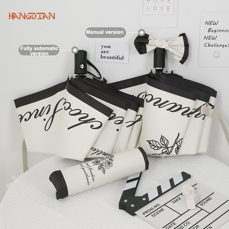 HANGDIAN Bền chắc và bền bỉ Chặn 99% tia UV Chống gió và ô che mưa Thuận tiện mang theo ô dù che mưa ô gấp gọn cỡ lớn dù che mưa loại to ô che nắng dù che mưa dễ thương dù che mưa cao cấp dù đi mưa gấp gọn cao cấp umbrella ô tự động ô đi mưa gấp gọn