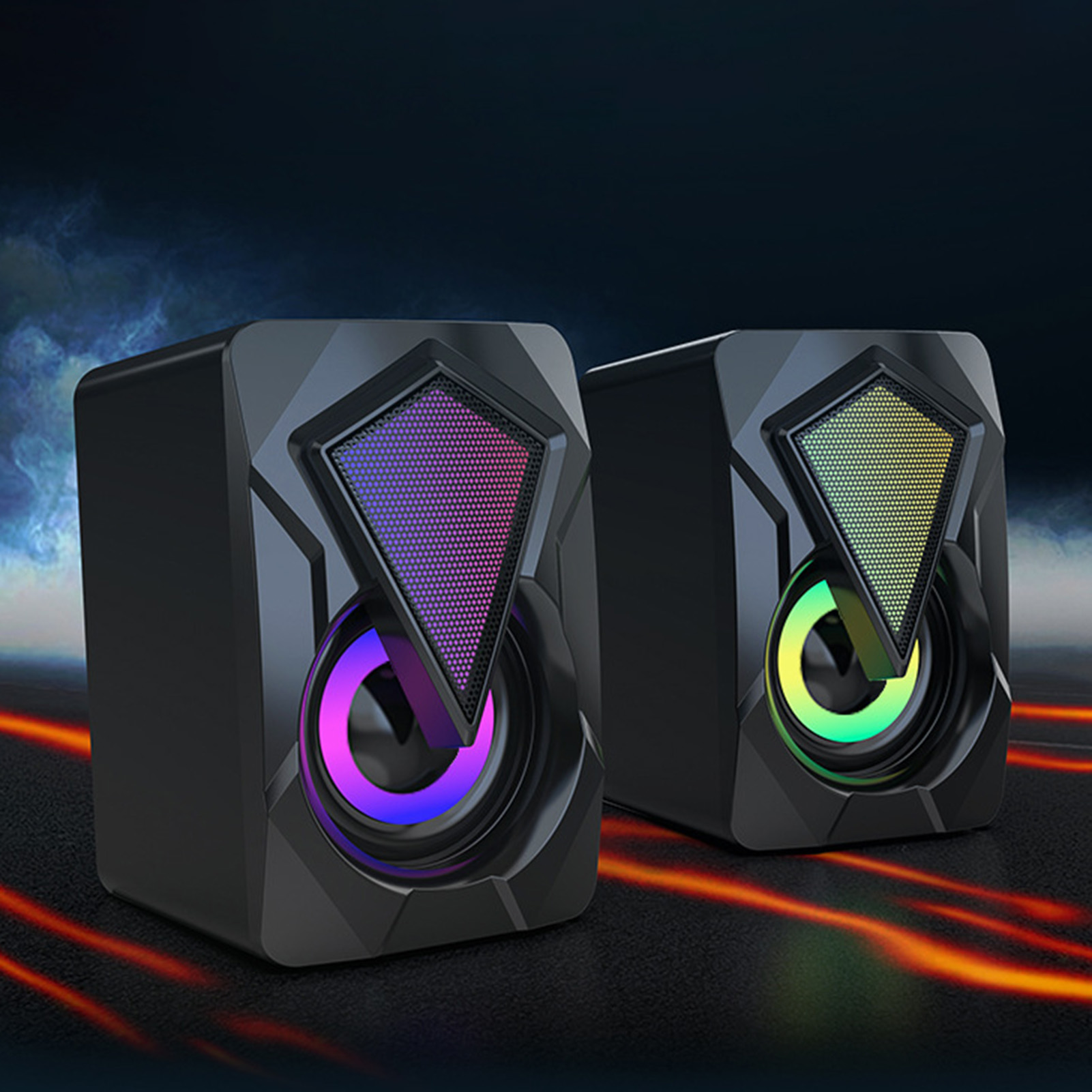 Newmana 2 chiếc loa siêu trầm âm lượng lớn Loa di động máy tính USB loa âm thanh cho máy tính để bàn văn phòng nhà cửa 2 chiếc loa bền