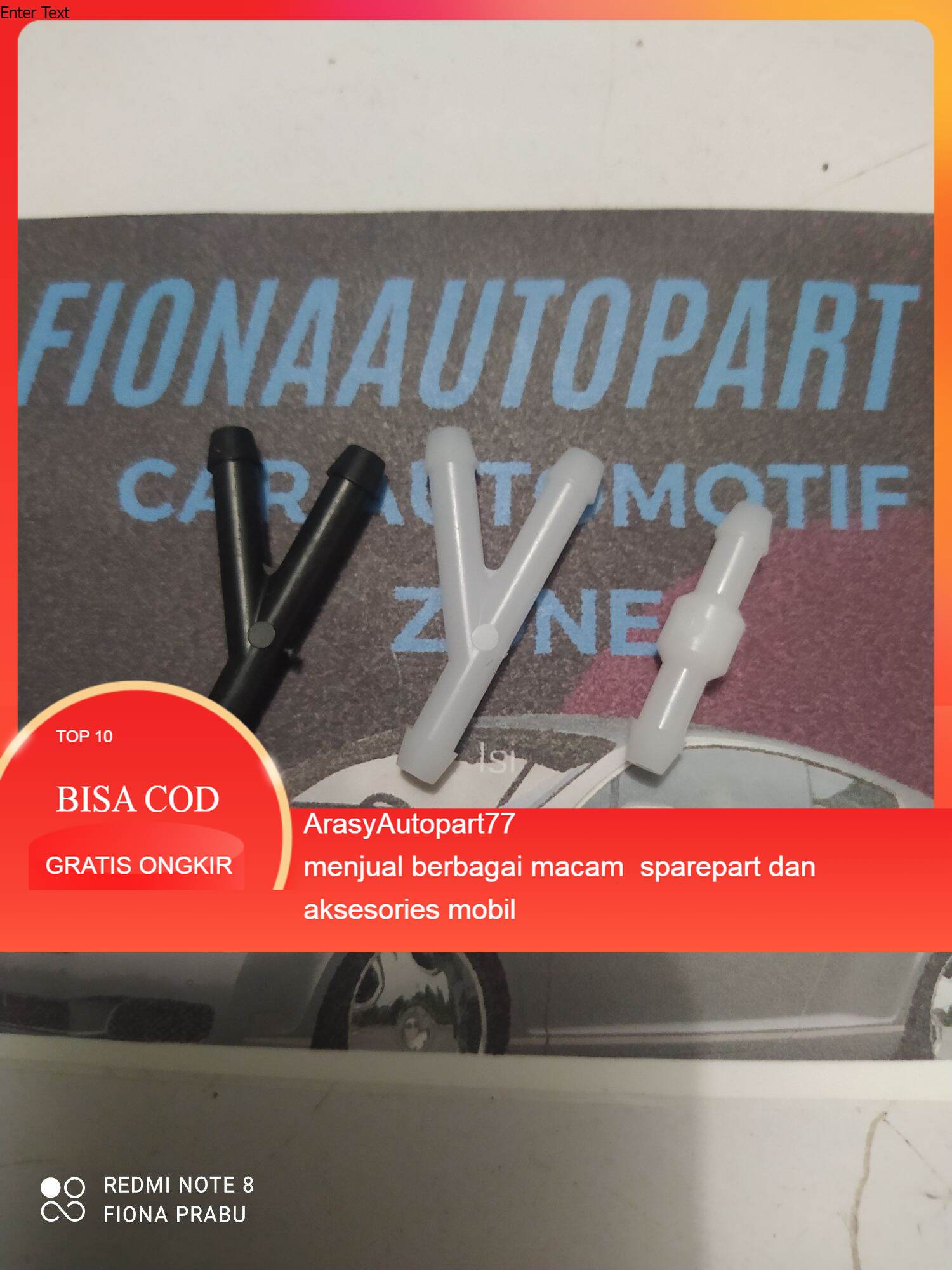 selang sambungan air wiper universal original toyota Harga 2,000 rupiah*Gratis Ongkir