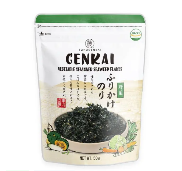 Rong biển trộn cơm vị rau củ Genkai 40g