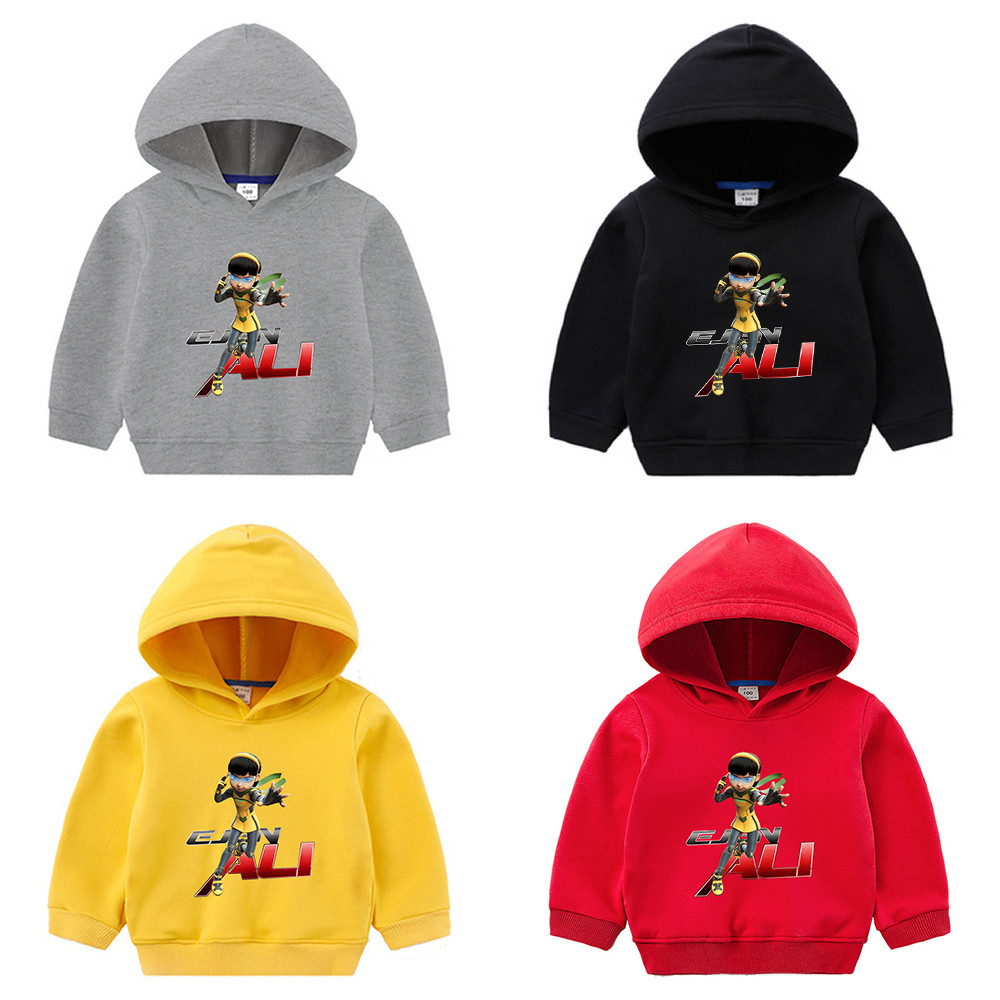 Ejen Alicia Movie 2 Render Áo hoodie trẻ em đơn giản áo khoác bé trai và bé gái hoạt hình giản dị