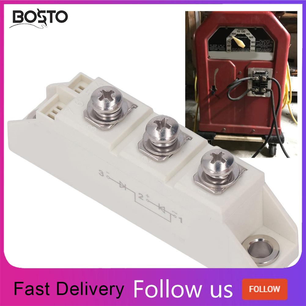 BOSTO Mô-đun chỉnh lưu cầu điốt 3 đầu cuối Đầu ra lớn DC Đế gắn cách ly có độ tin cậy cao Mô-đun chỉnh lưu cầu điện có độ tin cậy cao để điều khiển động cơ
