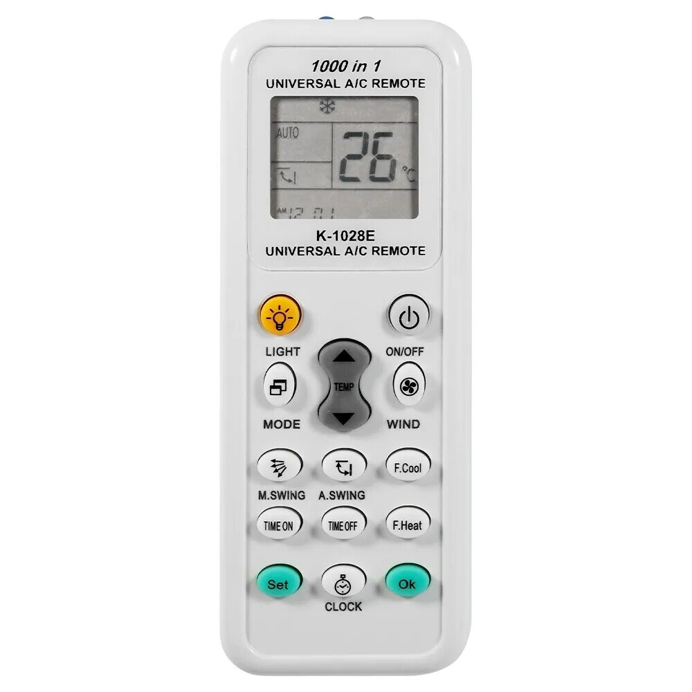 1000 in 1 universal remote control k 1028e ac digital lcd for air conditioner
