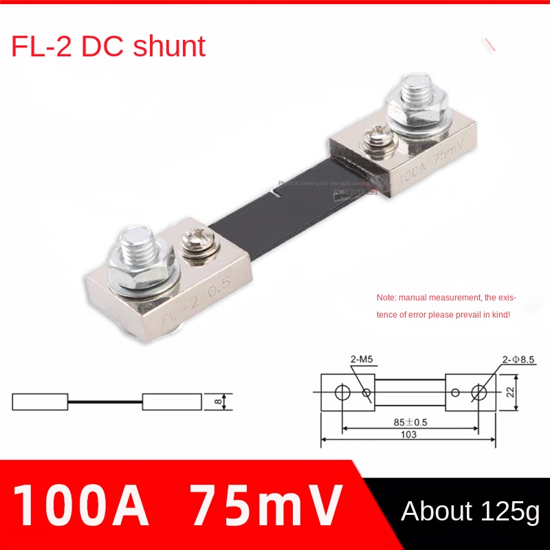 Điện Trở Shunt DC FL-2 100A 75mV | Tùy chọn Dòng Điện 10A - 500A