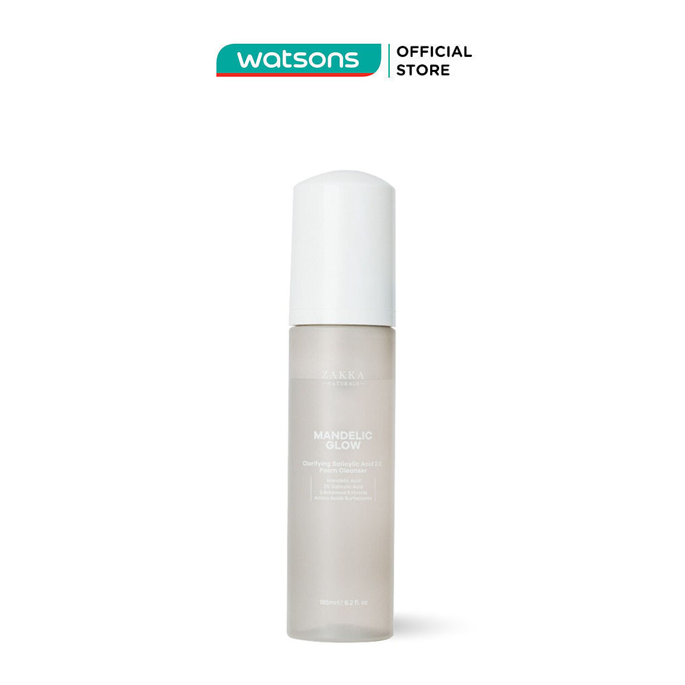  Sữa Rửa Mặt Zakka Naturals Clarifying Salicylic Acid 2.0 Foam Cleanser 185ml 