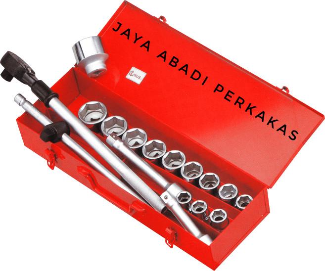 SOCKET SET 3/4" DR - 17 PCS GIFT / GENIUS (INCHI) Harga 6,476,220 rupiah*Gratis Ongkir