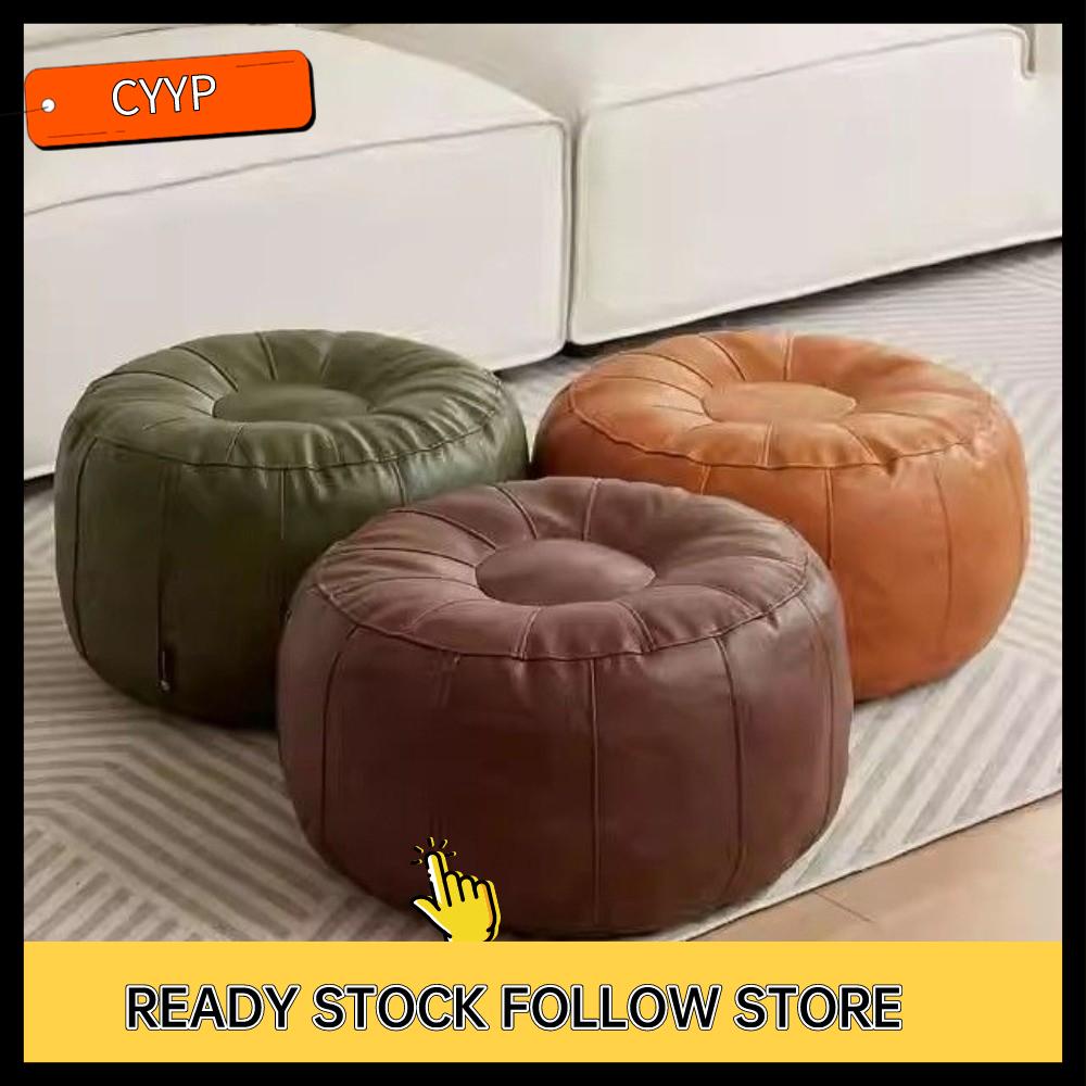 B9GIQY5EX Da PU Ghế đệm chân không có đệm Tròn Cần điền quần áo Ghế lưu trữ quần áo Bắc Âu Ghế đệm lưu trữ Phòng khách