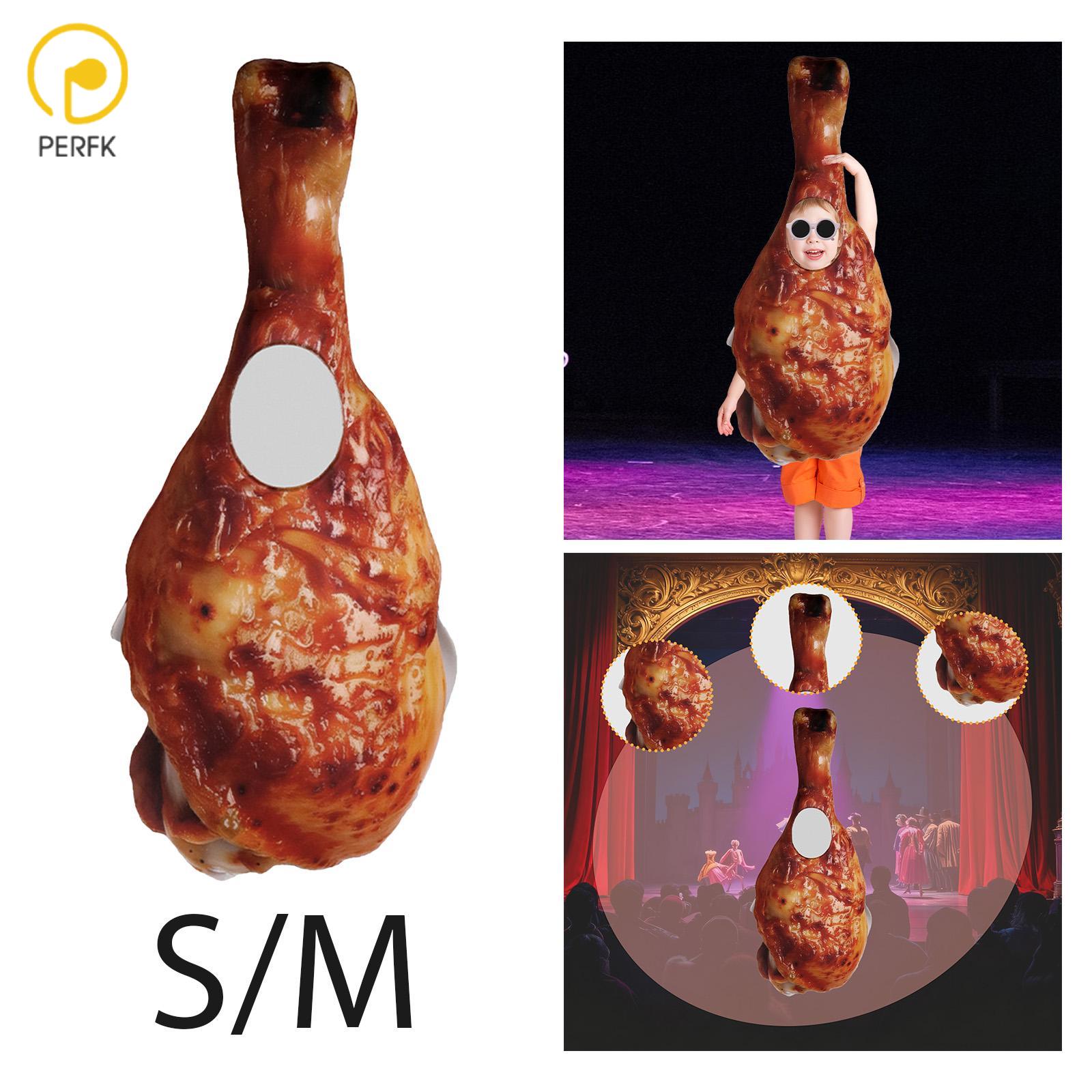 Halloween Roast Turkey Leg Costume Thanksgiving Novelty Creative Outfit Clothes Cosplay Suit for Birthday Holiday Themed Party ราคา 865 บาท*ส่งฟรี