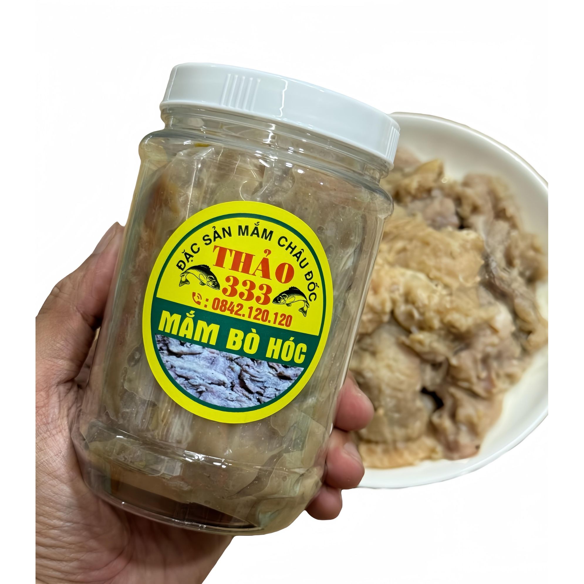 Mắm Bò Hóc Cá Lóc Hũ -500g - Dùng để nấu bún nước lèo , bún mắm , lẩu Food Ăn Vặt