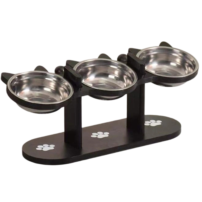 【Latest model】Adjustable Cat Bowls Elevated Cat Feeder Pet Food Dispenser Water Bowl Cat Accessories Supplies for Home Small Dog Puppy Pet